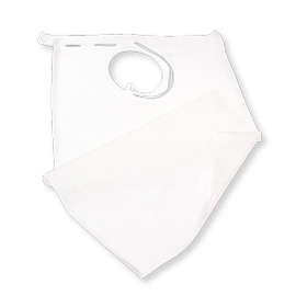 White dental apron with nylon backing 40x70cm 100pcs