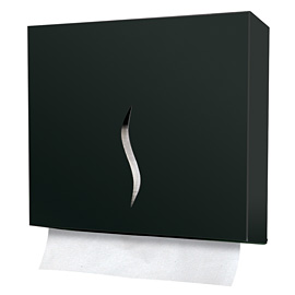 Black Metallic Zig-Zag Paper Holder 27x12x27 600 sheets