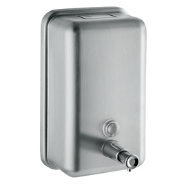 INOX satine soap dispenser 12,5x12,5x20,8 cm 100ML