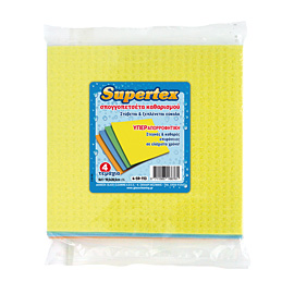 ΣΠΟΓΓΟΠΕΤΣΕΤΑ SUPERTEX Νο 1 (4 ΧΡΩΜΑΤΑ) 19,5x20,5cm