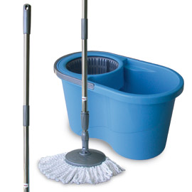 Bucket with Spin Mop blue 16lt
