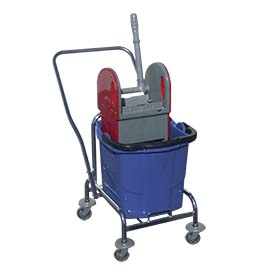 Mopping Set Chromium with press wringer 1 Bucket Blue 25L