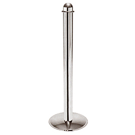 Chromium Pole with rope barrier 