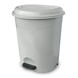 Paper Bin plastic WC Νο 50 with Pedal 50LT GRAY