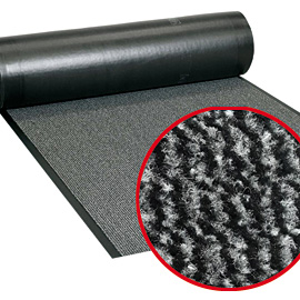 Doormat Black - Grey Doormat Width 120 cm