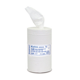 HAND TOWEL - HANDROLL EXTRA WITHOUT TUBE 2PLY 12 X 500 GR. PERFORATED